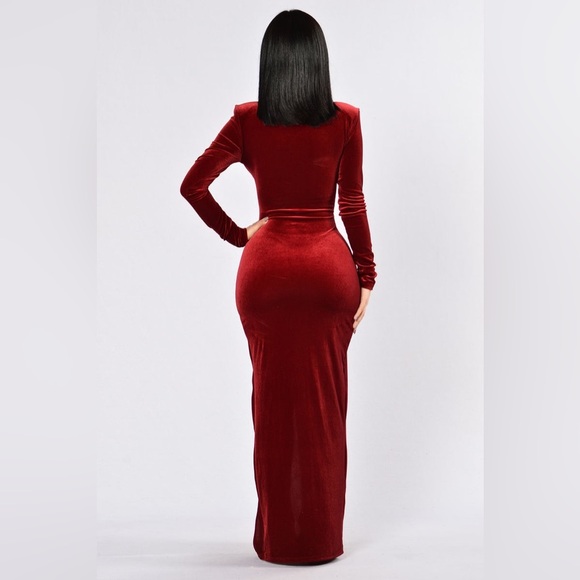 FASHION NOVA | Velvet Maxi Dress - Picture 7 of 15